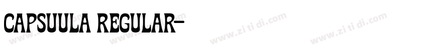Capsuula Regular字体转换